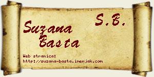Suzana Basta vizit kartica